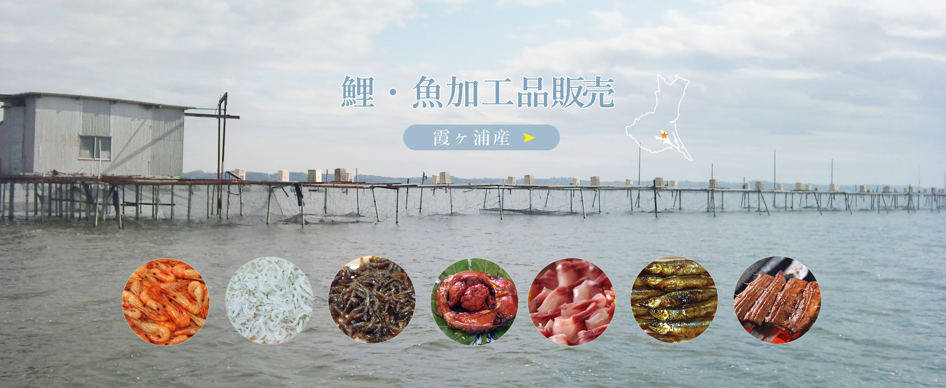 鯉・淡水魚の加工品販売（霞ヶ浦産）